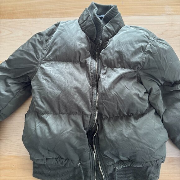 Topshop Jackets & Blazers - Green topshop puffer / bomber winter jacket - size small